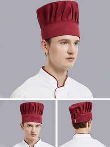 1 Mũ đầu bếp nhiều màu có thể điều chỉnh, Unisex, Thích hợp để nấu ăn, Chống bụi, Sử dụng cho tiệm bánh, nhà hàng, nhà máy, đồng phục đầu bếp và sử dụng hàng ngày - Nhiều màu - Xem 4