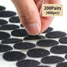 100/200 件挂钩和毛绒圆点粘性固定胶带，适用于工艺品、办公室、返校教室和 DIY - 彩色 - 查看 18