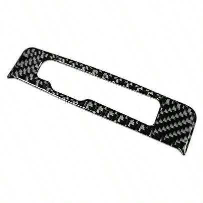 Cubierta para Panel de Engranajes, Embellecedor Interior Automotriz de Fibra de Carbono, Adhesivo Decorativo para Marco de 8V 2014 - 2019