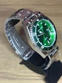 Original Waterproof Men's And Women's Watch, Gold Stainless Steel Watch - 綠色 - 查看 3