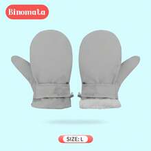 1 双儿童卡通手套，L 码（3-6 岁），冬季户外保暖手套，适合玩雪和滑雪 - 多色 - 查看 17