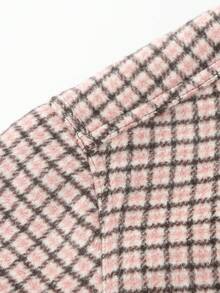 Balabala Girls Winter Tweed Jacket, Fashionable Young Girl Coat, Cute & - Brown Tone - View 3