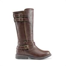 Girls Knee High Boots, Equestrian Style Fashion Boots For Toddler/Little Kid/Big Kid - 棕色 - 查看 5