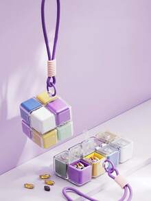 1 Peça Nova Caixa de Medicamentos Magnética com Oito Compartimentos, Caixa de Medicamentos Portátil Selada à Prova de Luz e Umidade de Grande Capacidade, Caixa de Armazenamento de Medicamentos Semanal, Divisor de Caixa de Medicamentos