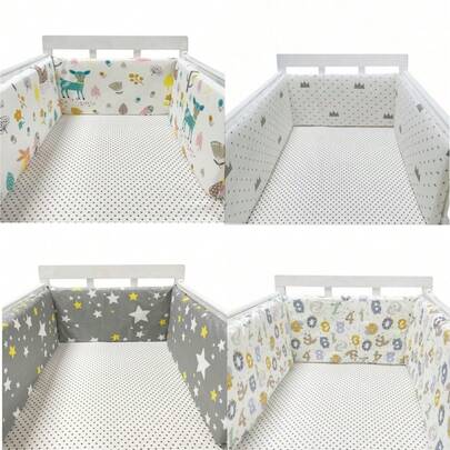 AIBOYING 1pc 200*30cm Child Bed Bumper, Baby Crib Safety Rail, Bed Rail Guard, Portable Travel Bed Fence, Nursery Decor, Children Bedding Accessory