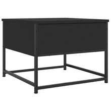 Coffee Table Black 51x51x40 Cm Engineered Wood - Black - View 9