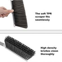 Juego de escoba y recogedor - Cepillo de limpieza pequeño con recogedor encajable,Recogedores domésticos para mesas de ordenador, escritorios, sábanas, fundas nórdicas, sofás, sillones reclinable - 1 - Ver 8