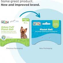 Outward Hound By Planet Dog Orbee-Tuff Planet Ball Blue_Green Treat-Dispensing Dog Toy, Large - MàuA - Xem 2