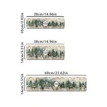 1 buc Covoraș de Stropire cu Temă de Crăciun, Covoraș de Picurare pentru Chiuveta de Baie de Acasă, Design de Reni și Brad de Crăciun, Potrivit pentru Diverse Robinete, Fabricat din Material de Cauciuc cu Gel de Siliciu - Multicolor - Vizualizare 17