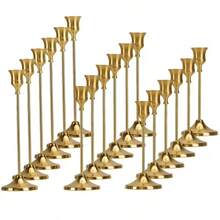WAXJJDW Candlesticks 6/18-Piece Set For Tapered Candles, Decorative Candlesticks Bulk Candle Stick Holders Tapered Candlesticks Suitable For Table Centerpieces Wedding Dinner Anniversary Home Decoration - Nhiều màu - Xem 2