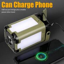 1PC Solar Outdoor Portable Camping Light Solar Charging Foldable Power Bank Intelligent Display Portable Hanging Tent Light, Camping Equipment - Multicolor - View 7