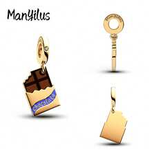 Manyilus Manyilus Original 1 Stück 925 Sterling Silber Anhänger Perlen Clips - mit Katzen Pfoten Abdruck, Oktopus, Delfin, Meeresschildkröte, Meeresfisch, Rose Herz Liebeswörter, Gitarre, Goldene Schokolade, Vierblättriges Kleeblatt, Hufeisen, Famas Hand Designs. Ein ausgezeichnetes Schmuckgeschenk für Familie, Freunde und Damen, ideal für Geburtstage, Valentinstag, Abschlusszeit, Strandaccessoires und Freundschaftstag.