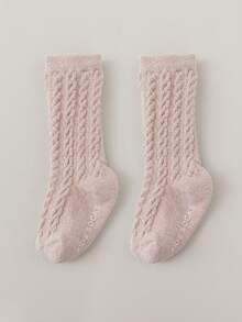 1 Pair Baby Thick Anti-Slip Mid-Calf Socks, Autumn/Winter - Multicolor - View 6