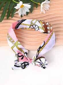 1 件波西米亚风格蝴蝶花卉豹纹波尔卡圆点丝带领带项链，适合女性夏季度假、日常休闲、派对、生日或圣诞节的理想礼物（图案随机） - 彩色 - 查看 16
