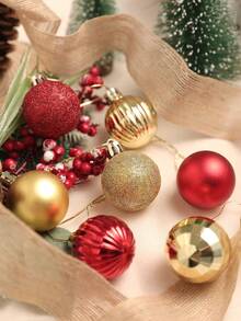 Hộp 36 quả bóng Giáng sinh nhân tạo, đồ trang trí cây thông Noel, thích hợp cho các buổi tụ họp lễ hội, tiệc Giáng sinh, vòng hoa, cây thông để bàn, đồ trang trí tiệc sinh nhật, đồ trang trí trung tâm mua sắm, địa điểm tổ chức đám cưới, lễ đón tiếp, sự kiện tốt nghiệp. Nhiều màu sắc, kích thước 1,57 inch - Nhiều màu - Xem 8