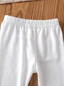 3pcs/Set Baby Girls' Fashionable Princess Dress, Pants And Headband Set, Long Sleeve, Spring/Autumn