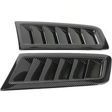 2 Piezas de Palas de Entrada de Flujo de Aire Decorativas para Coche, Estilo de Coche, Pala de Entrada de Flujo de Aire, Cubierta de cap de Ventilacin de cap Embellecedor Fibra de carbon - inicial - Ver 1