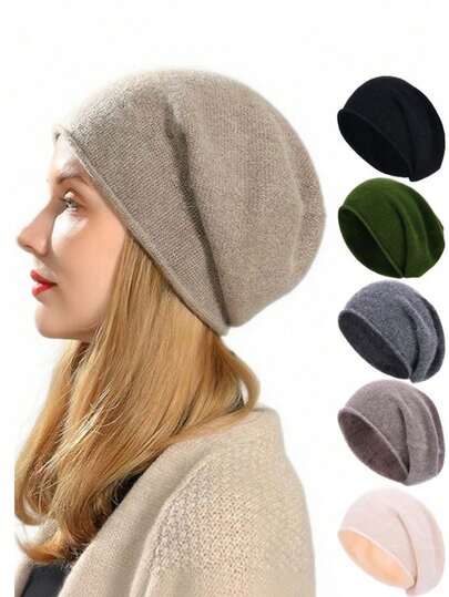 柔软、温暖、轻盈的女士针织帽，是秋季服装的舒适冬季配饰，也是完美的礼物之选