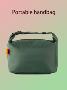 1pc Simple Outdoor Travel Insulation Bag Office Worker Large Capacity Handbag Waterproof And Oil-Proof Lunch Box Bag Hand-Held Lunch Bag - Multicolor - View 15