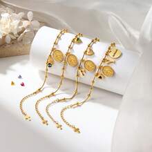 1pc Virgin Mary Bracelet, Catholic Gift, Gold Plated, Delicate Bracelet, Religious Catholic Accessory, Christian Gift - Multicolor - View 4