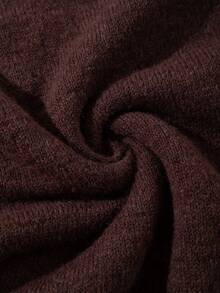 ANDREILEE 男女通用休闲宽松长袖圆领毛衣，复古美式星形图案，轻盈舒适的针织上衣，适合春、秋、冬季穿着。 - 棕色 - 查看 10