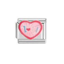 DIY 魅力弹性手链，不锈钢单模块配件，用于创建个性化手链 DIY 套件，适合所有人的意大利时尚单品，丰富多彩的图案包括猫、猫头鹰、天鹅和小狗心形珠宝用品 - 彩色 - 查看 19