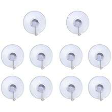 30pcs Small Transparent Suction Cup Hooks, Multifunctional Traceless Hanging Storage Suction Cup Hooks With Stainless Steel Hook For Window, Glass Door, Bathroom Shower Wall, Kitchen Walls, Christmas, Halloween And New Year Decoration Hooks - Clear - View 12