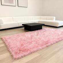 1pc Faux Fur Rug, Multiple Colors Available, 180cm Long X 60cm Wide, Non-Slip, Handwash/Machine Washable, Suitable For Autumn/Winter, Fish Shaped Carpet For Living Room, Bedroom, Bedside, Sofa, Wedding, Christmas, Fireplace, Dining Table, Outdoor Patio, Plush Soft Luxury Home Decor