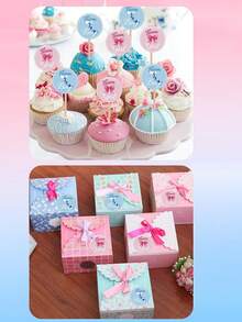 80pcs Gender Reveal Stickers For Boy Or Girl - A Set Of 80 Beautifully Designed Labels Suitable For Baby Shower And Gender Reveal Parties - Multicolor - View 11