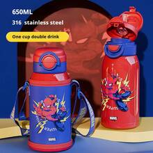 Disney Spider-Man Red Cute Cartoon 316 Stainless Steel Cup, Suitable For Winter And Summer, Essential For Outdoor And Home Use, Perfect Birthday And Christmas Gift For Young People And Urban Professionals - Multicolor - View 4