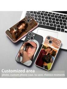 1pc Customized TPU Shockproof Phone Case Compatible With Apple 16/15/14/13 Plus Pro Max Pro/OPPO/Redmi/VIVO, Suitable As Christmas/Thanksgiving/Halloween/Valentine's Day/Easter Gift For Men/Women/Girlfriend/Family/Friends, Customizable With Personal Photos, Cartoons, Game Characters, Celebrities, Etc.