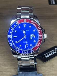 Original Waterproof Men's And Women's Watch, Gold Stainless Steel Watch - 藍色 - 查看 1