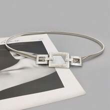 1 قطعة سلسلة معدنية مرنة للخصر للنساء، مناسبة للارتداء اليومي مع الفساتين والمعاطف في الصيف والمدرسة والخريف وعيد الهالوين