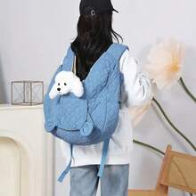 1 ba lô đựng thú cưng có thể điều chỉnh, phù hợp cho chó nhỏ đến trung bình, ba lô đeo phía trước cho chó/mèo với dây đeo vai có đệm, lý tưởng cho đi bộ đường dài, du lịch, cho chó và mèo nhỏ. - Nhiều màu - Xem 6