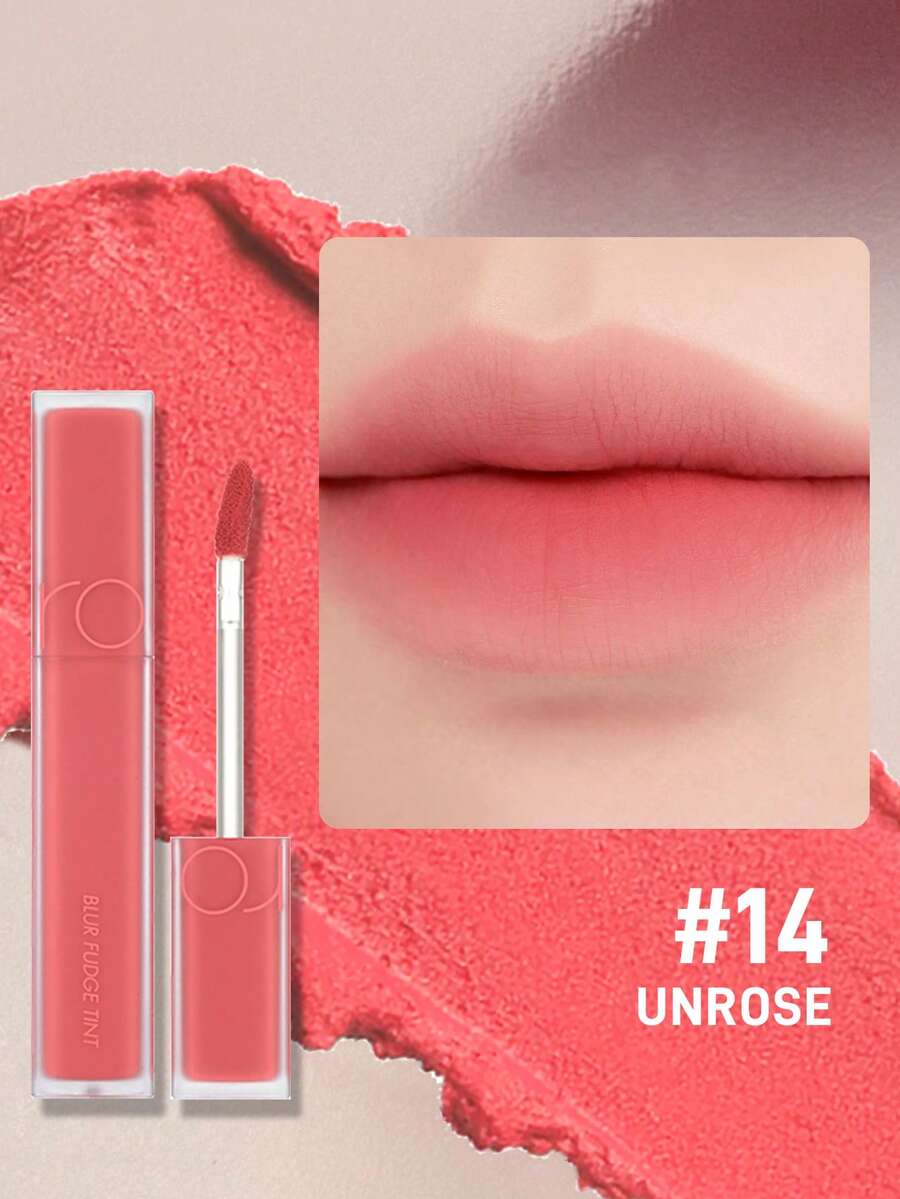 Rom&Nd Attractive Lip Paint | Efecto de pigmento de alto brillo y larga duración, no graso, color de labios con brillo de agua, maquillaje de labios altamente pigmentado, adecuado para looks diarios, de fiesta y Y2K millennial | Excelente regalo para el Día de San Valentín - 14 UNROSE - Ver 1