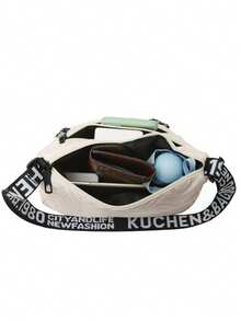 时尚女士包，多层商务包，单肩包，大容量，牛津布面料，多口袋，斜挎包，刺绣线，妈妈包 - 彩色 - 查看 2