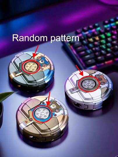 1pc Creative Fingertip Spinning Top, DIY Transformable Robot Finger Spinner, Children Educational Stress Relief Gyro, Halloween, Christmas, Party Gift