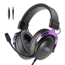 Whisper Gming Headset Wired Stereo Surround Sound Gaming Headphones With Noise Cancelling In-Line Control & Adjustable Mic For PC Laptop - Black - View 1