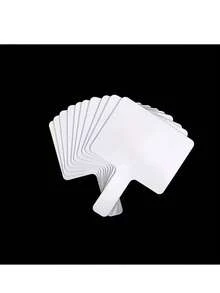 Conjunto de 10 Quadros Brancos de Dupla Face - Quadros Brancos Portáteis, Quadros de Mensagens para Aprendizado e Uso Doméstico com Superfície Apagável, Ideal para Sala de Aula, Casa e Escritório, Quadros de Escrita para Sala de Aula | Quadros Redondos | Quadros de Plástico, Quadros Apagáveis