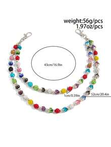 1pc Fashionable Elegant Minimalist Multi-Layer Crystal Chain Waist Chain, Men's Personalized Body Chain, For Pants Decoration, Daily Party Wear, Couples Jewelry, Holiday Gift