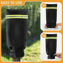 2pcs Outdoor Faucet Covers For Winter Thickened Outside Garden Faucet Socks For Freeze Protection Reusable Insulated Faucet Covers