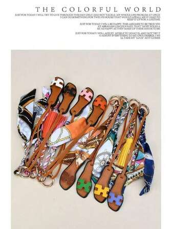 新款欧美风流苏皮革小拖鞋挂件，时尚包包吊饰，韩版围巾钥匙扣，背包挂件，个性腕包吊饰，金属弹簧圈，流行马卡龙色钥匙扣配饰