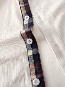 Camisa esportiva casual masculina, xadrez, manga longa, abotoamento simples, estilo maduro, ideal para passeios, viagens, escritório e uso diário. Composição: 100% poliéster. Lavável à mão e à máquina. Perfeita para o Natal.