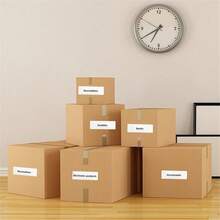 20 chiếc kẹp nhãn tự dính, kẹp nhãn trong suốt phù hợp với nhãn bìa hồ sơ 1"x3", mở từ phía trên, có thể dùng làm nhãn dán cho hộp đựng đồ, sổ tay, hộp, v.v. - Trong sáng - Xem 7