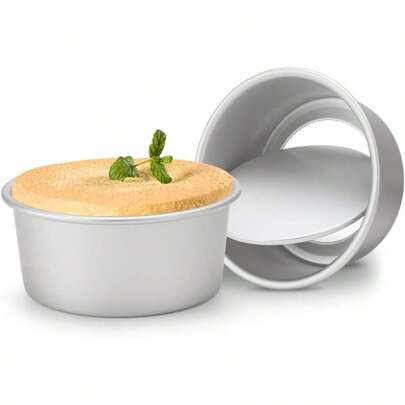 2/4/6/8 Inch Aluminum Round Cake Pans, Cake Baking Tins With Detachable Bottom, Non-Stick Cake Pans For Baking Various Cakes And Breads(1PC)