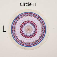 1 miếng lót ly tròn phong cách Bohemian có tua rua thủ công, cốc cà phê, vật dụng trang trí bàn tiệc sinh nhật đám cưới ngày lễ, quà tặng - Nhiều màu - Xem 6