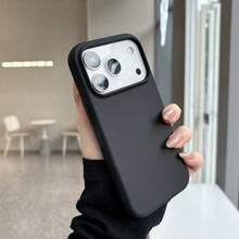 17 Pro Max/17/16 Pro Max/16 Pro/16/15 Pro Max/15/14/13/12 Take Time Out From Your Life With A Silhouette And Yellow Figure Design On Black Background PhoneCase - Negro - Ver 4