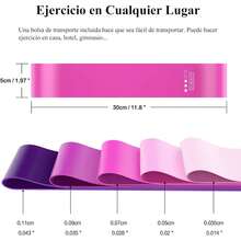 Jasonwell Bandas de Resistencia Bandas Elasticas para Ejercicio Set de Resistencia Multifuncionales para Rehabilitacion Terapeuticas Entrenamiento de Fuerza Yoga Fisioterapia - Multicolor - Ver 3