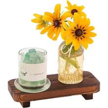 Wood Risers Decor Display, Bathroom Counter Sink Decor, Dish Soap Tray Wood Tray Kitchen Counter, Small Wooden Soap Stand, Wood Soap Pedestal, Soap Dispenser Stand Modern Farmhouse