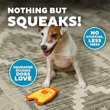 Outward Hound Durablez Minis Stuffing-Free Squeaky Plush Dog Toy For Puppies & Small Dogs - Interactive, Soft Yet Tough, No Mess, Jumbo Squeaker, Long-Lasting Play, Fox - Chicky - Xem 4